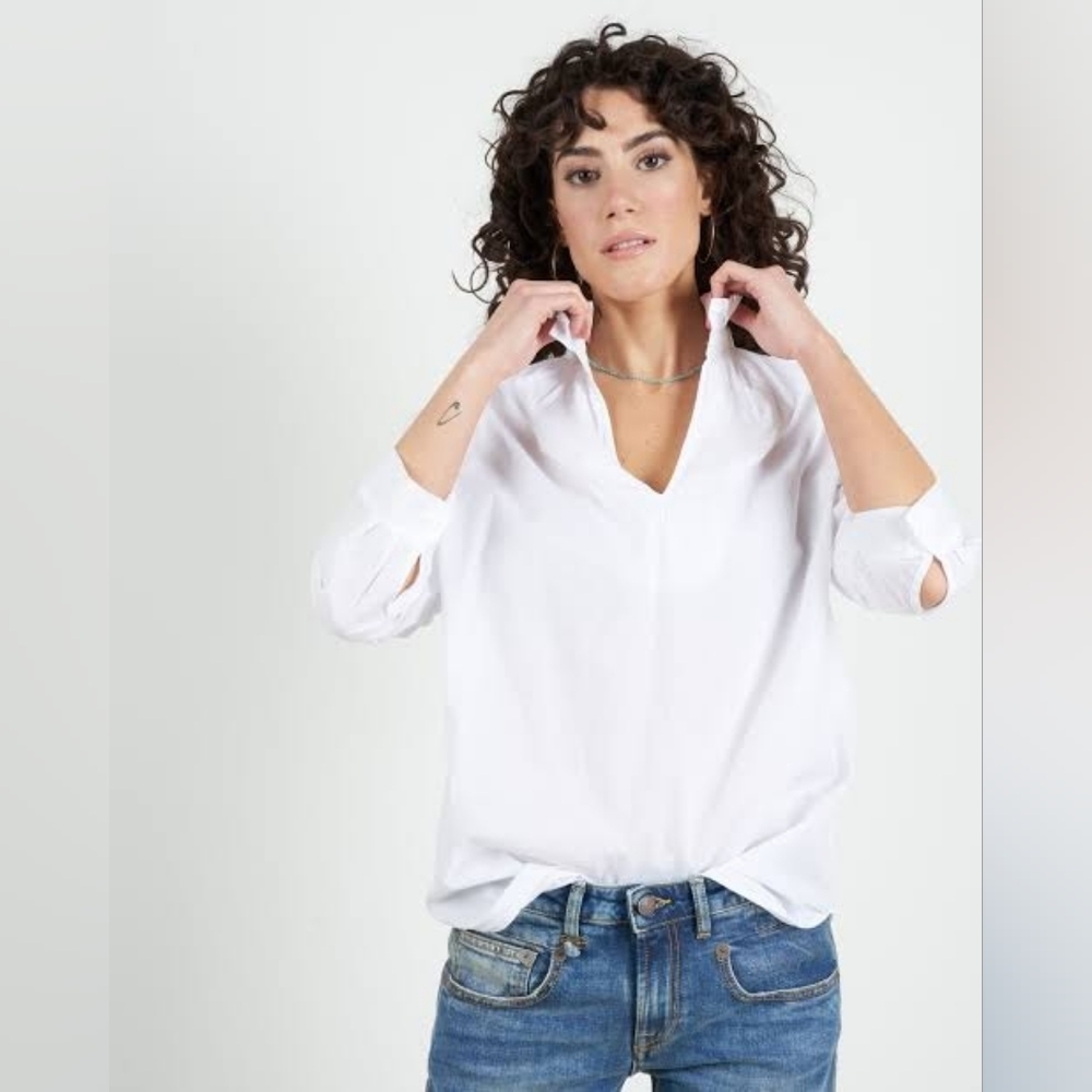 A Shirt Thing Penelope Shirt White Cabo size Small $245